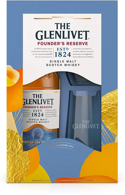 Glenlivet Founder's Reserve 2 Glass Gift Set