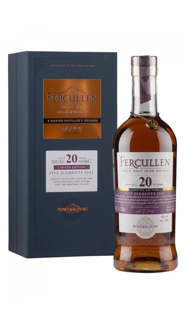 Fercullen 20 Year Old Five Elements Single Malt Irish Whiskey 70cl