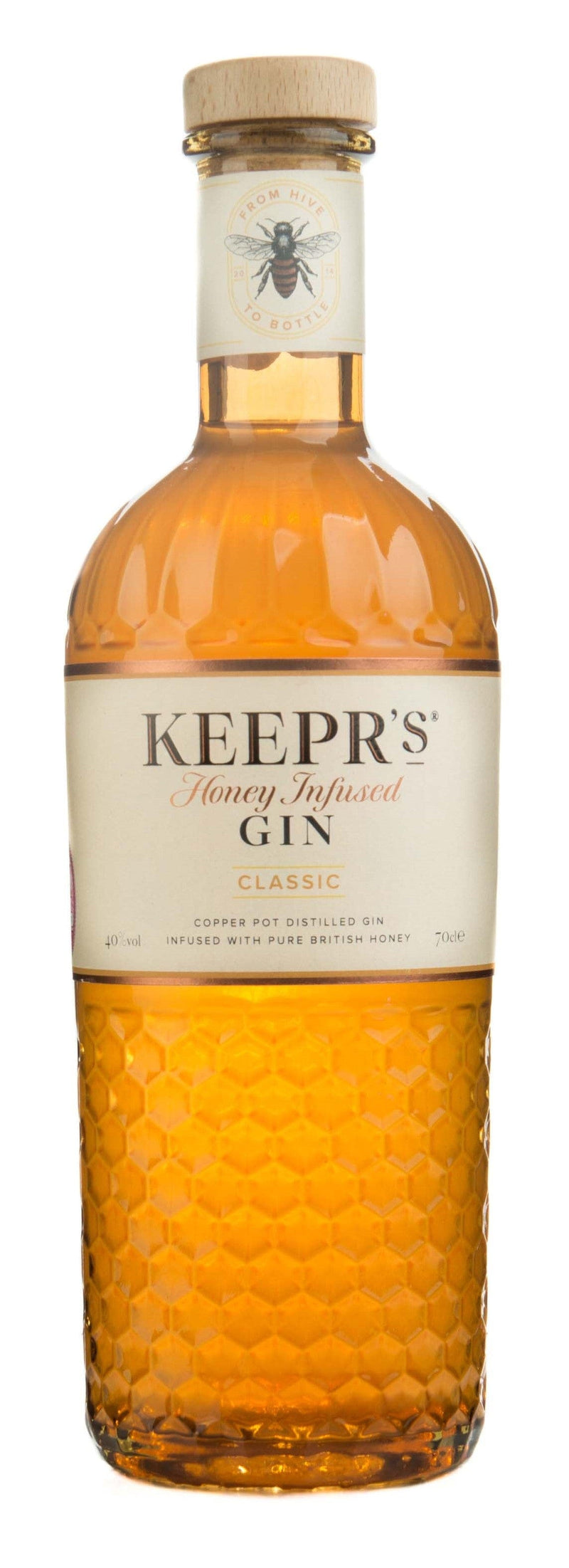 Keepr’s Classic Honey Infused London Dry Gin 70cl