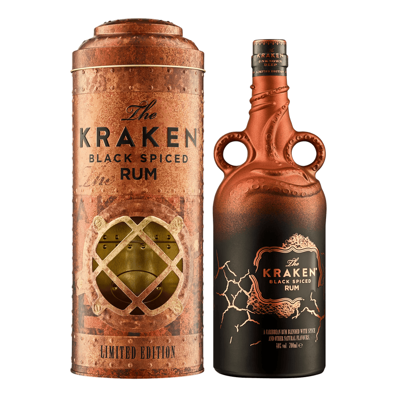 The Kraken Black Spiced Rum Unknown Deep Copper Scar Limited Edition 70cl
