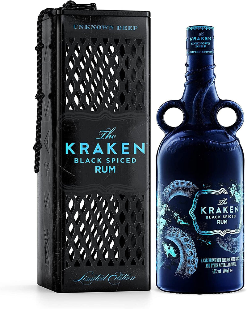 Kraken Black Spiced Rum Unknown Deep Limited Edition Gift Tin 70cl