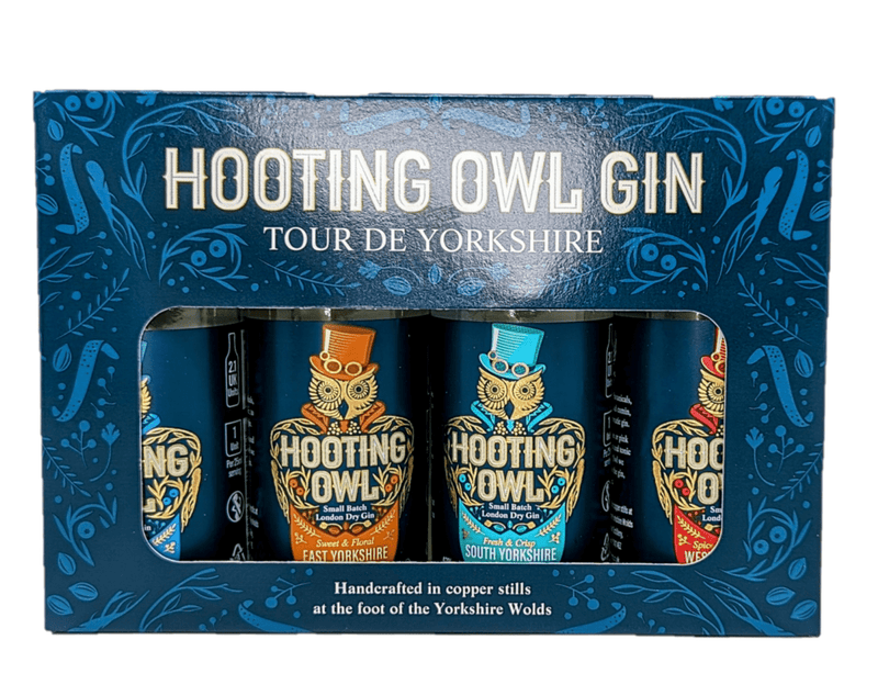 Hooting Owl Tour De Yorkshire Mini Gin Tasting Set 4x5cl