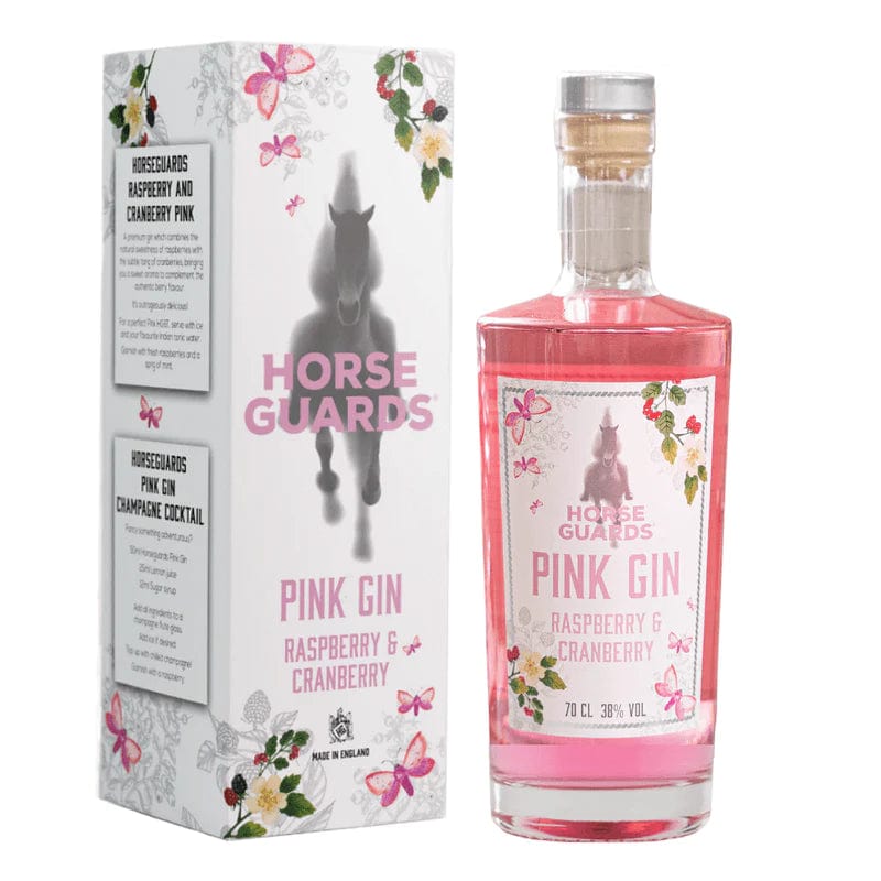 Horse Guards Raspberry & Cranberry Pink Gin Gift Box 70cl