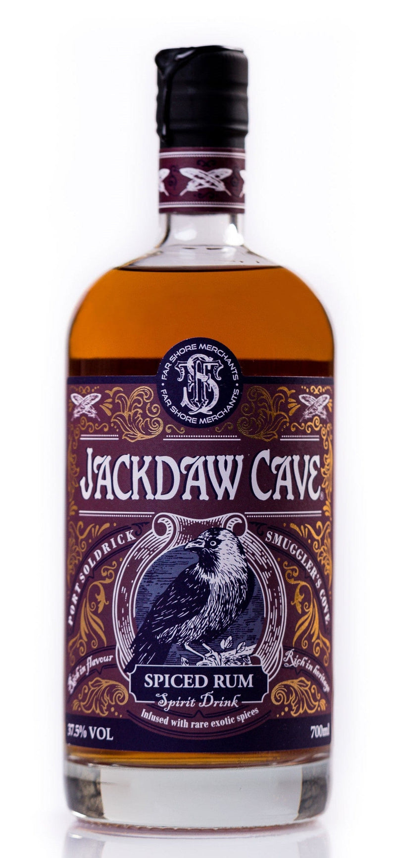 Jackdaw Cave Spiced Rum 70cl