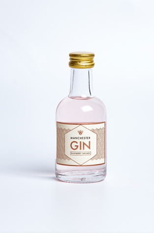 Manchester Raspberry Infused Gin Miniature Cracker 5cl