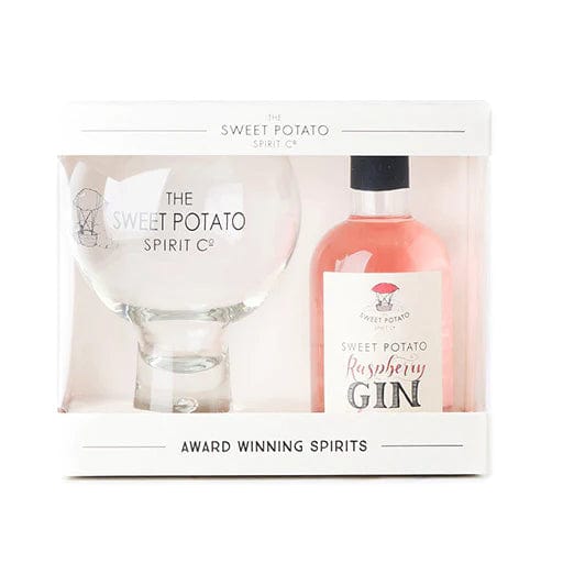 The Sweet Potato Spirit Raspberry Gin Liqueur Globe Gift Set 20cl