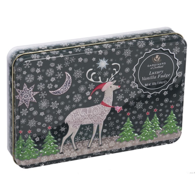 Reindeer Vanilla Fudge Tin 500g