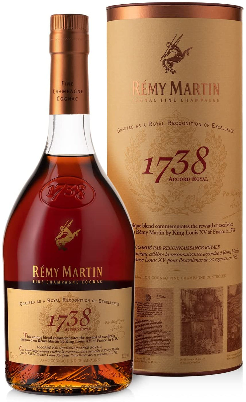 Remy Martin 1738 Accord Royal Cognac Gift Tube 70cl