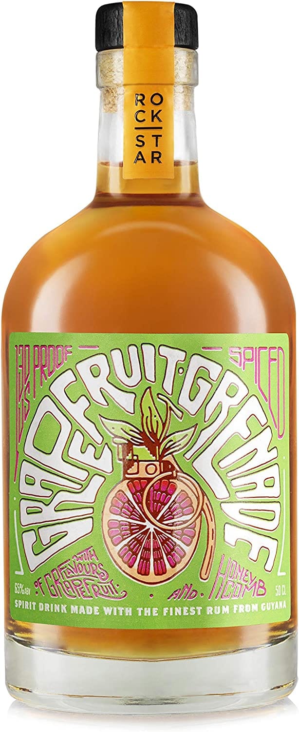 Rockstar Spirits Grapefruit Grenade Overproof Spiced Rum 50cl