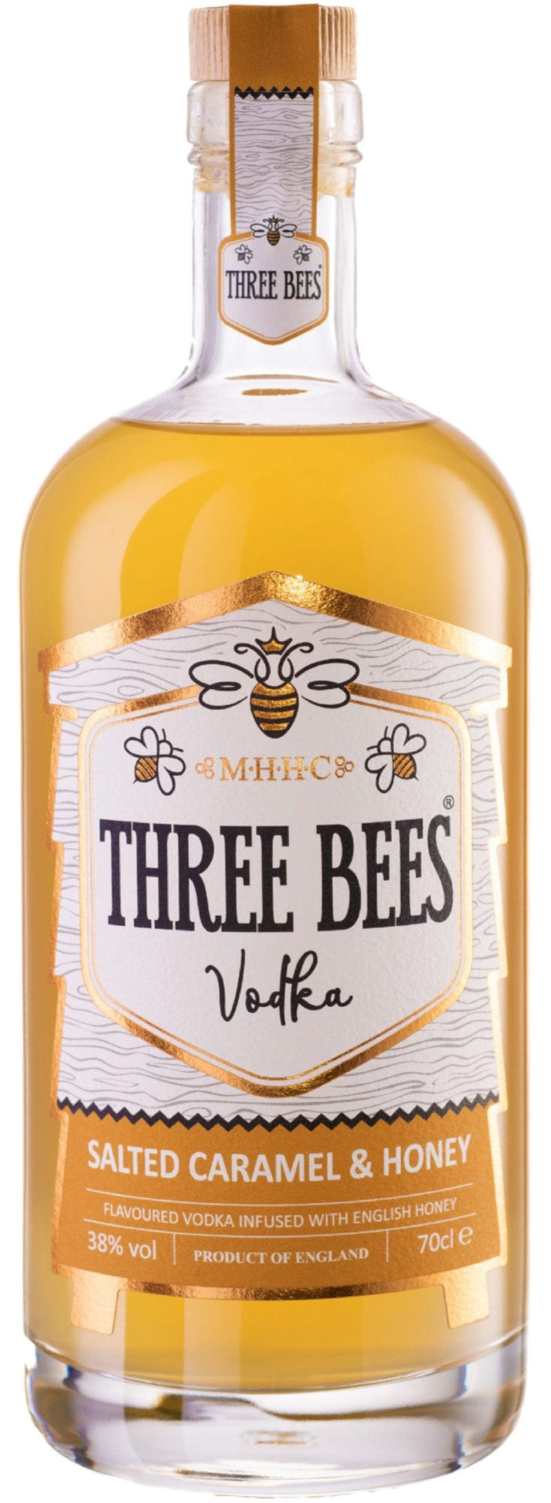 Three Bees Salted Caramel & Honey Vodka 70cl