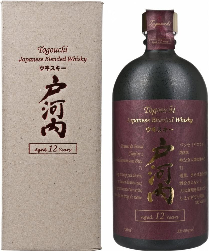 Togouchi Japanese Blended 12 Year Old Whisky 70cl