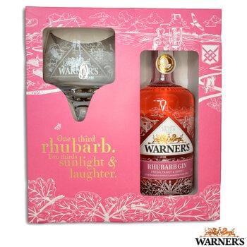 Warner Rhubarb Gin Copa Glass Gift Set