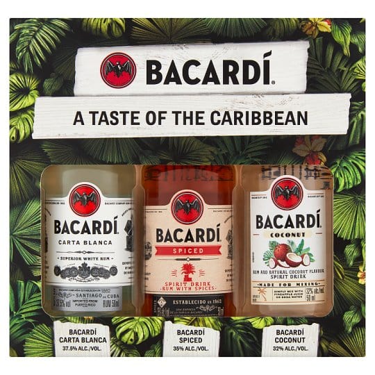 Bacardi A Taste Of The Caribbean Gift Set 3x5cl