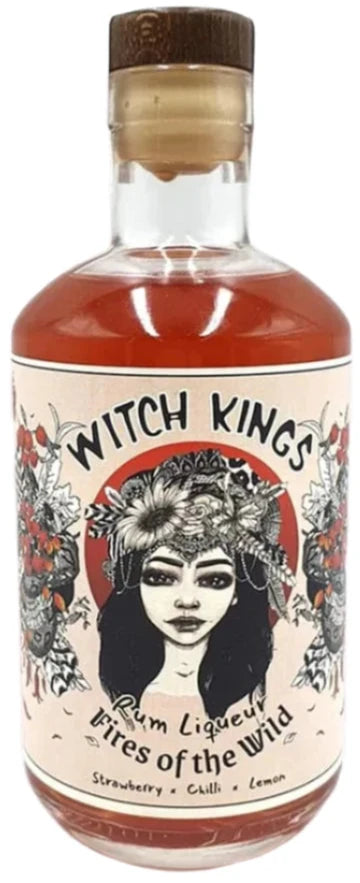 Witch Kings Fires of the Wild Strawberry, Chilli &amp; Lemon Rum Liqueur 50cl