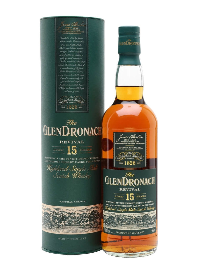 Glendronach 15 Year Old Revival Single Malt Scotch Whisky 70cl