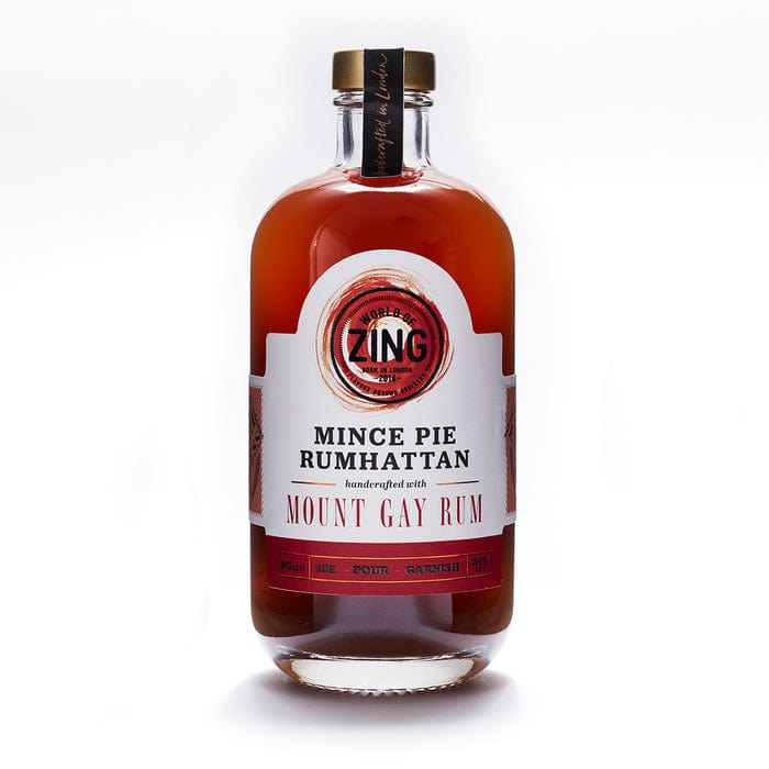 World of Zing Mince Pie Rumhattan Cocktail 50cl