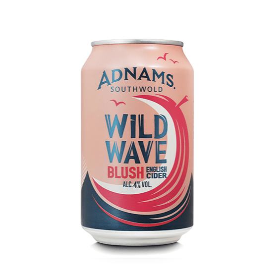 Adnams Southwold Wild Wave Blush Cider Cans 12x330ml