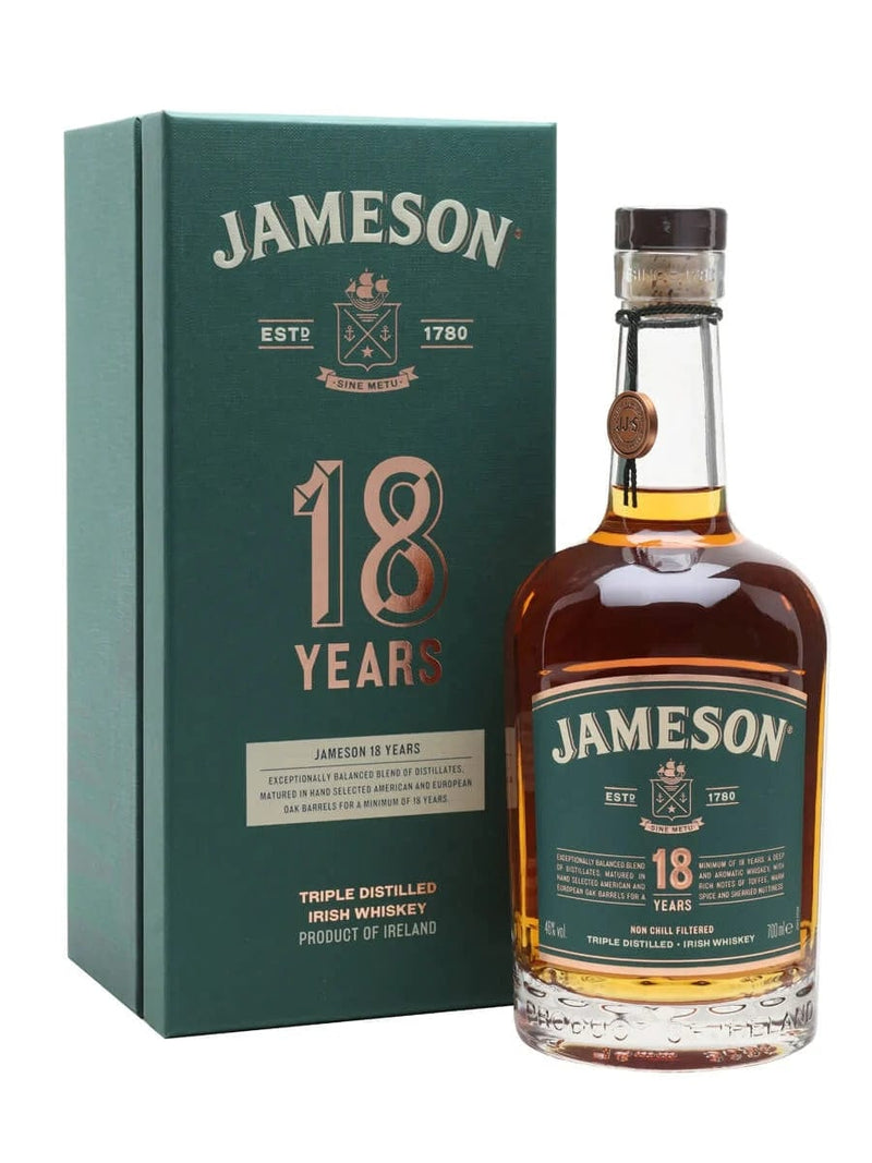 Jameson 18 Year Old Blended Irish Whiskey 70cl