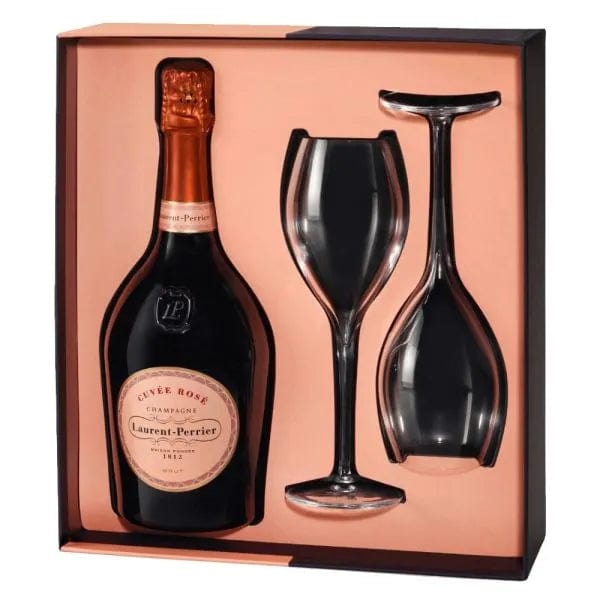 Laurent Perrier Cuvée Rosé 75cl Gift Set with Glasses