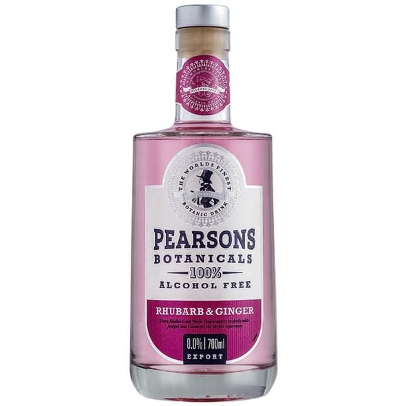 Pearsons Botanicals Rhubarb & Ginger Alcohol-Free Gin Alternative 70cl