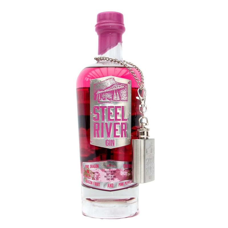 Steel River Pink Dragon Fruit Gin 70cl