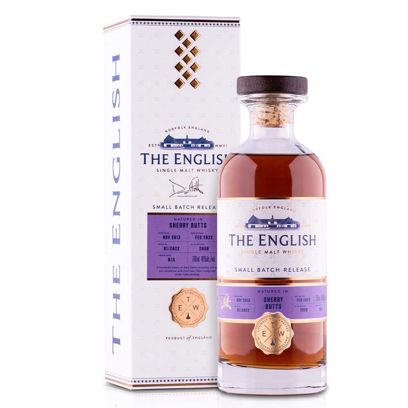 The English Whisky Company Sherry Butts Whisky 70cl