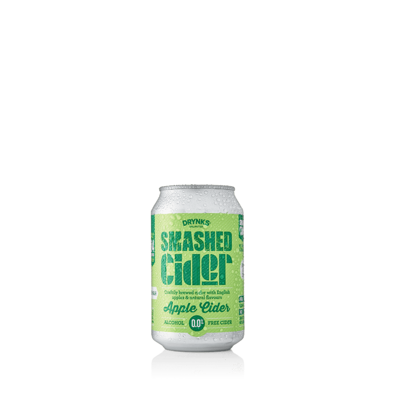 DRYNKS Smashed Apple Cider Alcohol Free Cans 12x330ml