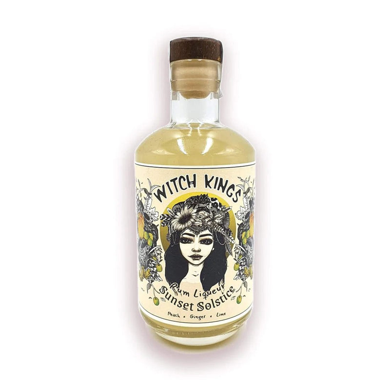 Witch Kings Sunset Solstice Peach, Ginger & Lime Rum Liqueur 50cl