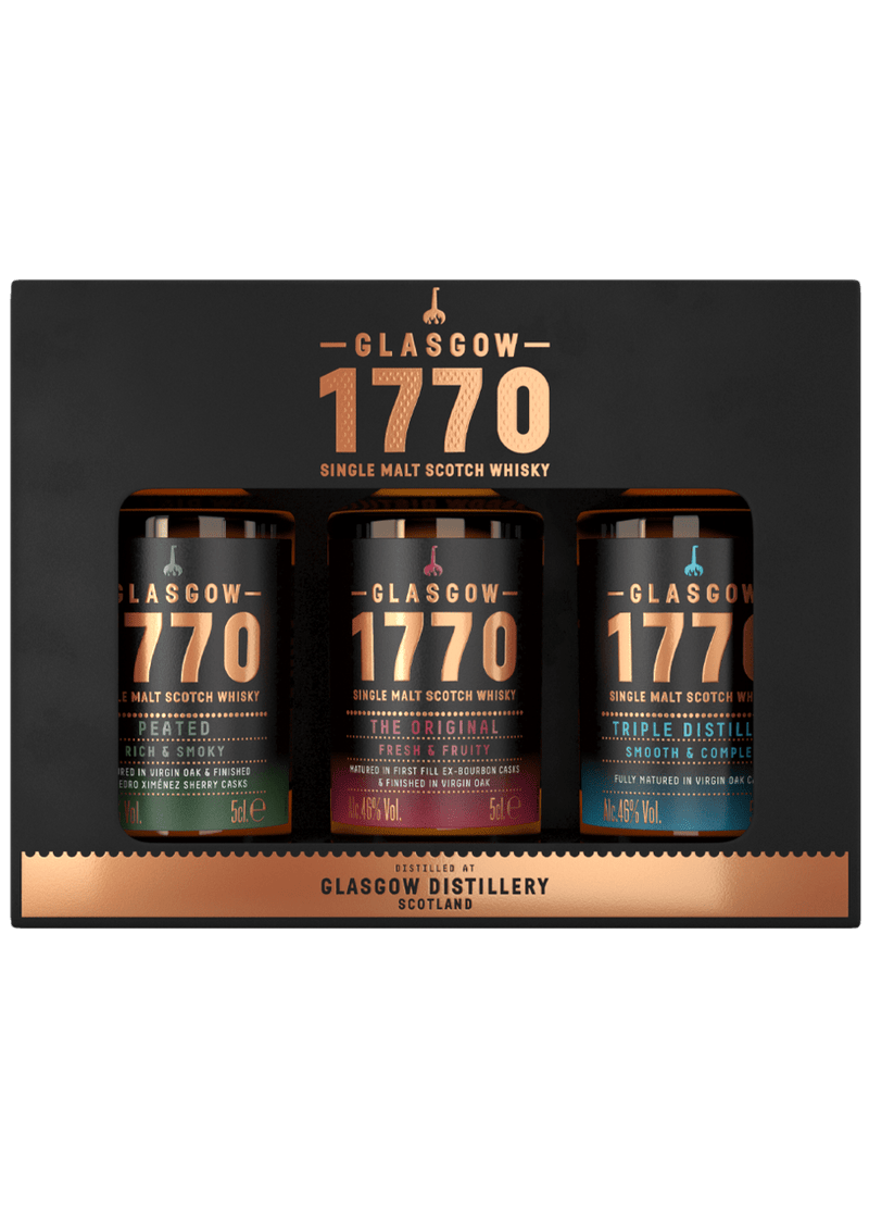 Glasgow 1770 Miniature Selection Gift Set 3x5cl