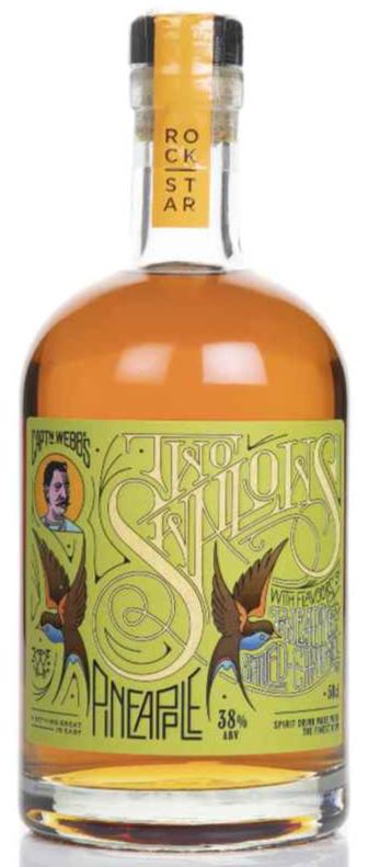 Two Swallows Pineapple &amp; Salted Caramel Spiced Rum 50cl