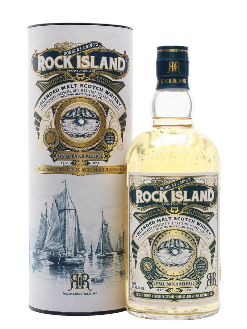Rock Island Blended Malt Scotch Whisky Gift Tube 70cl